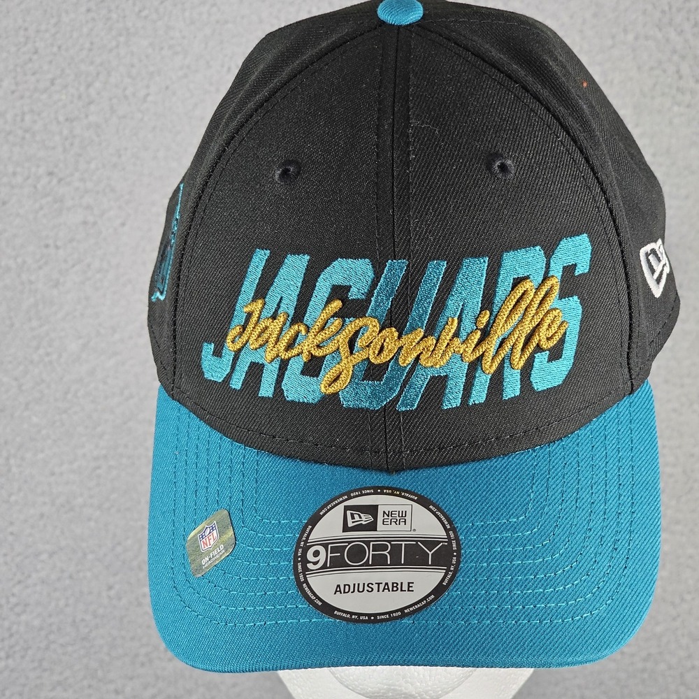 New Era Hat Mens OS Black Jacksonville Jaguars NFL 22 Draft 940 Snapback Cap